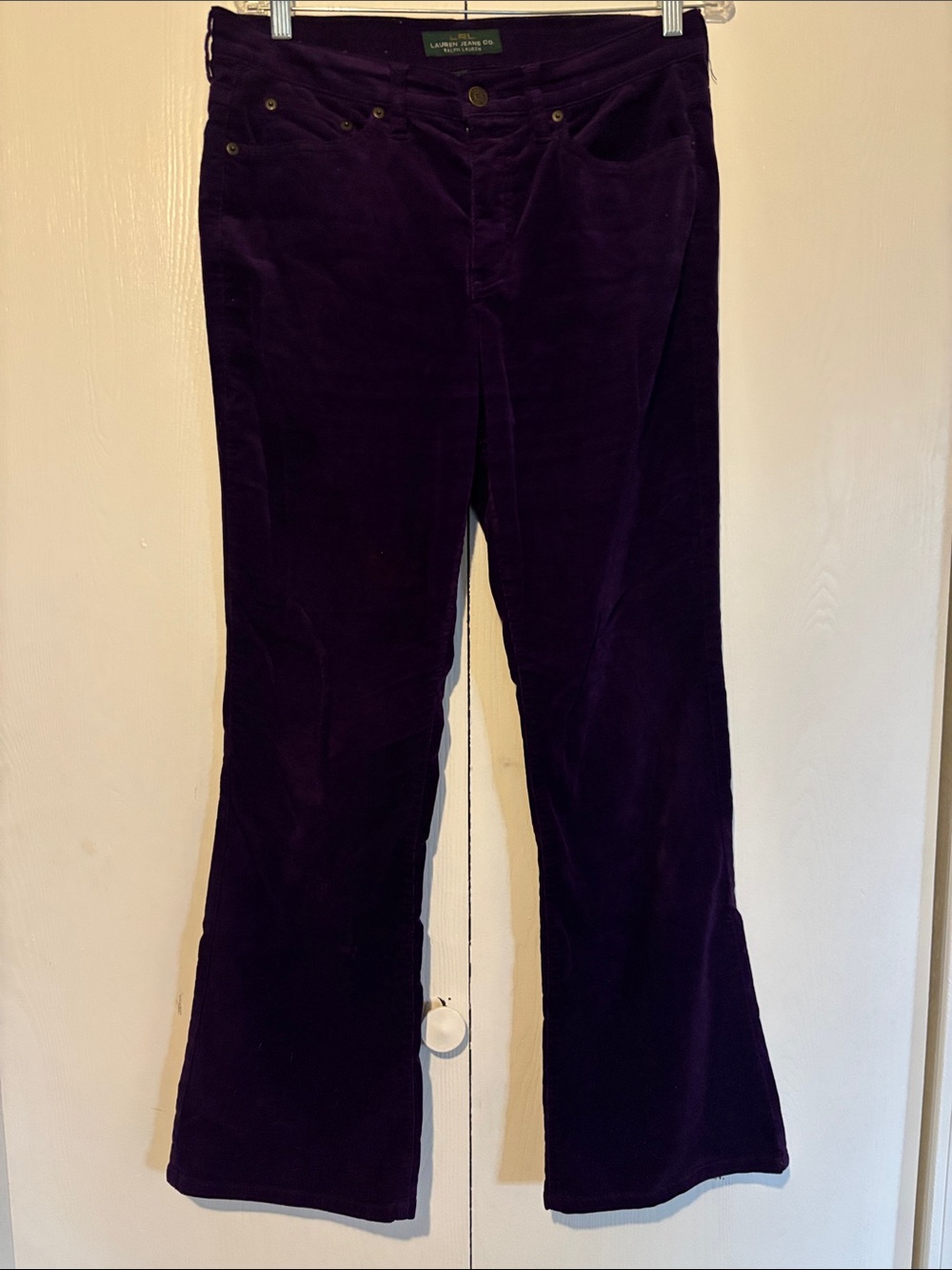 Ralph Lauren Deep Purple Corduroy Flare Jeans